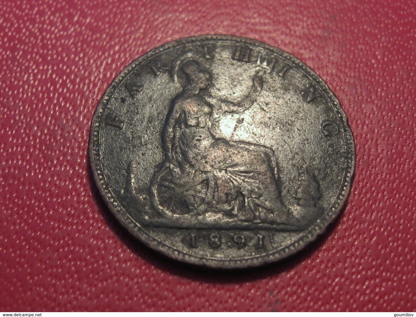 Grande-Bretagne - UK - Farthing 1891 Victoria 5866 - B. 1 Farthing