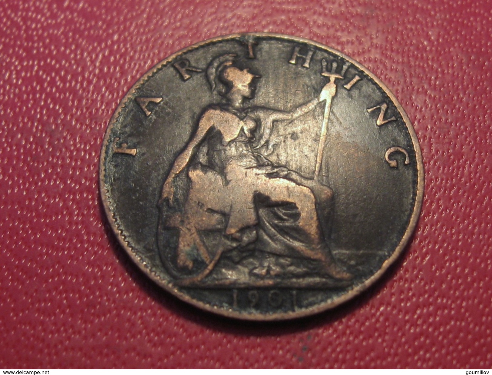 Grande-Bretagne - UK - Farthing 1901 Victoria 5837 - B. 1 Farthing