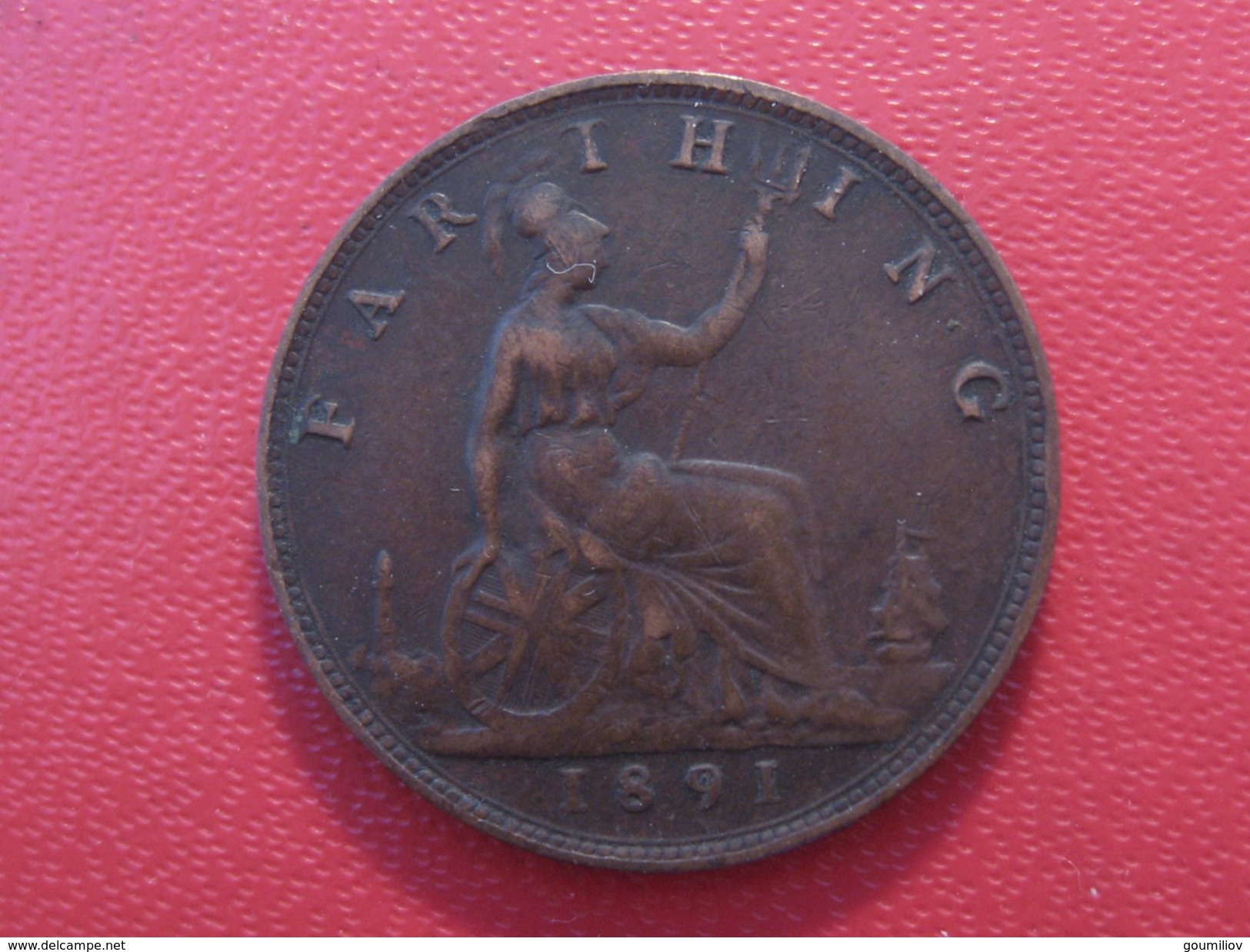 Grande-Bretagne - UK - Farthing 1891 Victoria 5894 - B. 1 Farthing