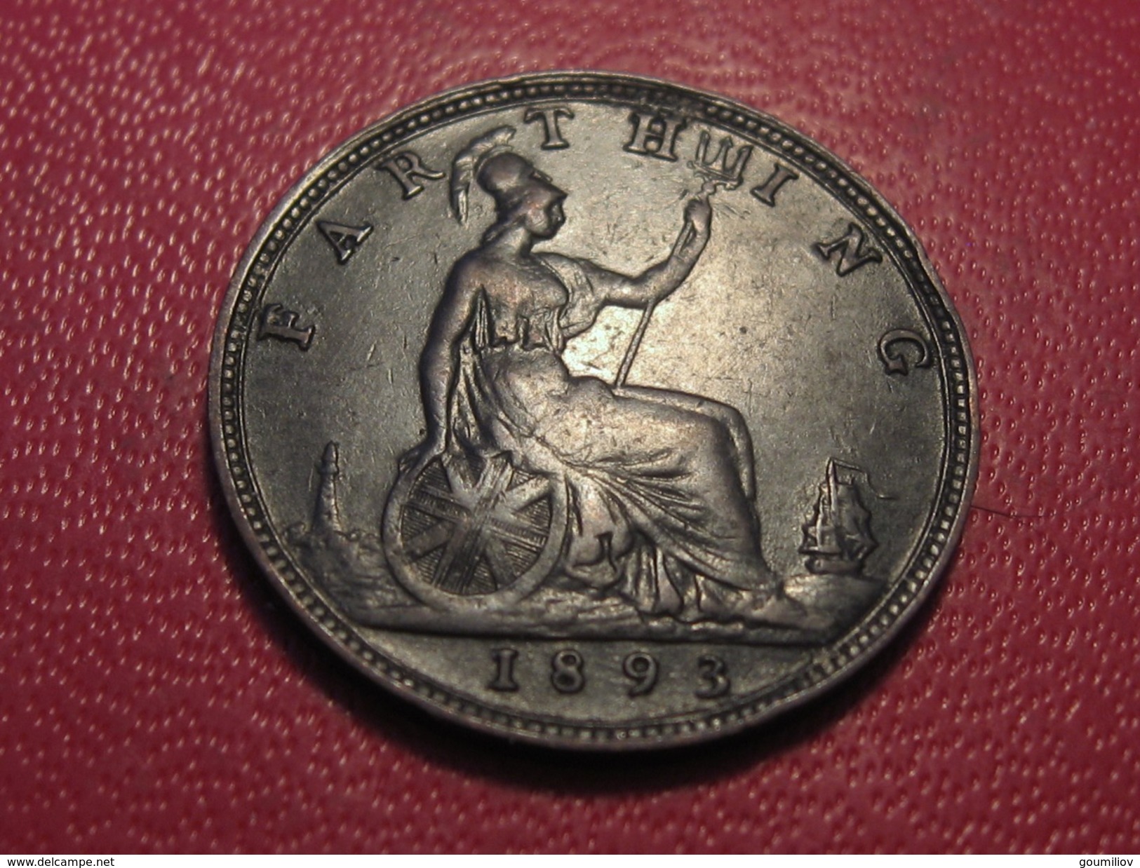 Grande-Bretagne - UK - Farthing 1893 Victoria 5898 - B. 1 Farthing