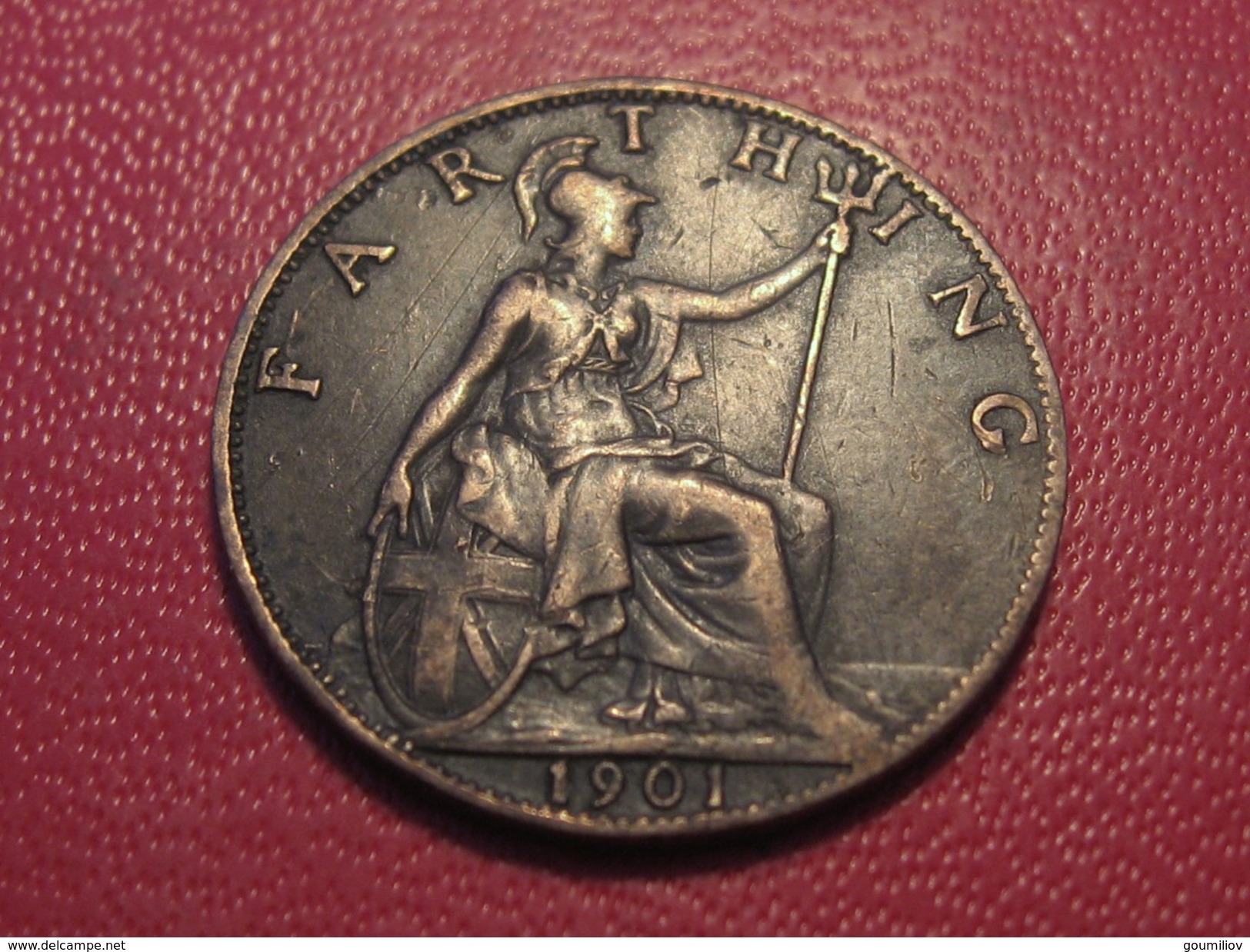 Grande-Bretagne - UK - Farthing 1901 Victoria 5871 - B. 1 Farthing