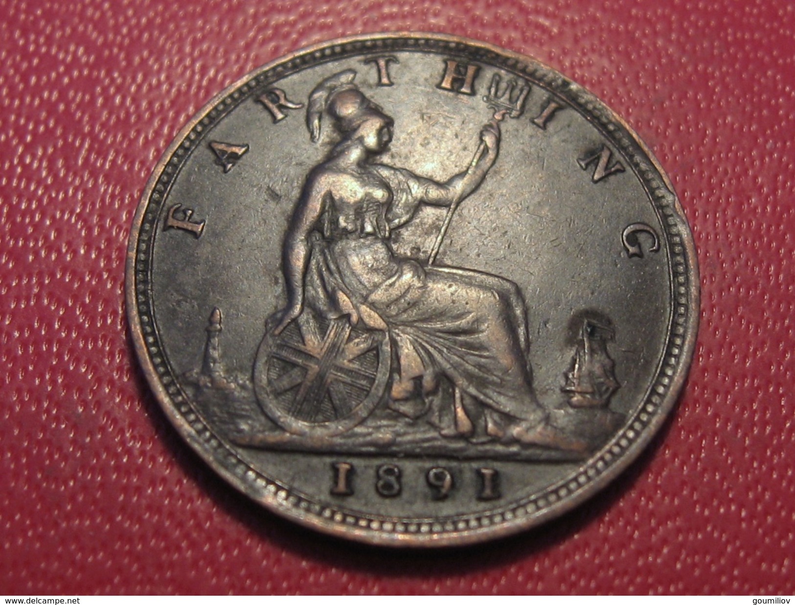 Grande-Bretagne - UK - Farthing 1891 Victoria 5943 - B. 1 Farthing