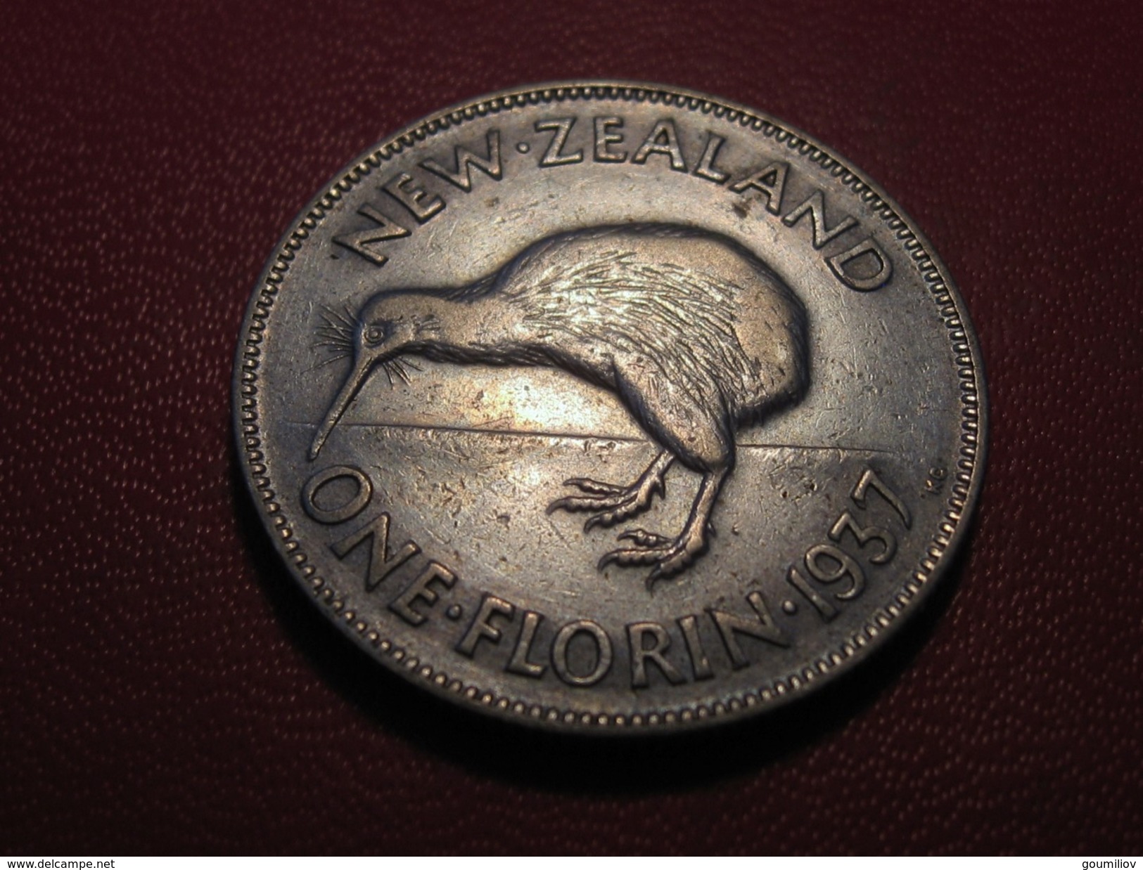 Nouvelle-Zélande - One Florin 1937 George VI 5519 - New Zealand