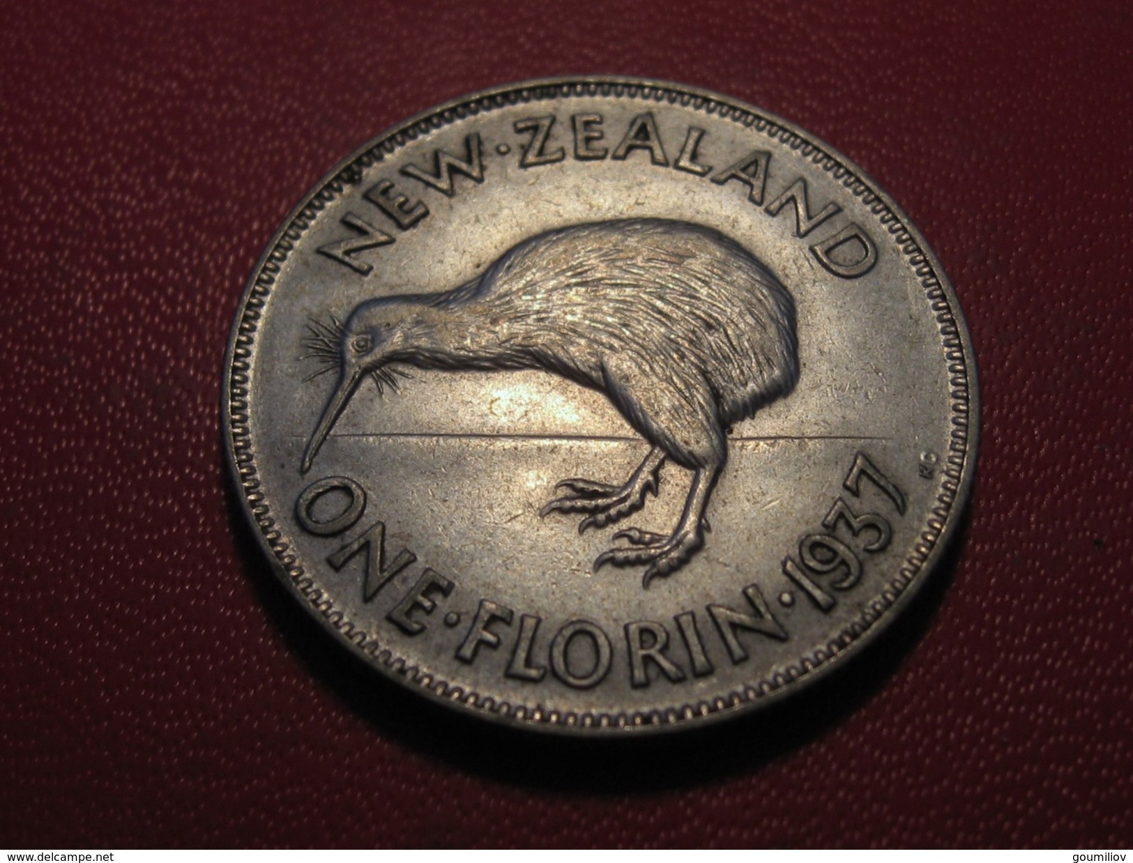 Nouvelle-Zélande - One Florin 1937 George VI 5566 - New Zealand