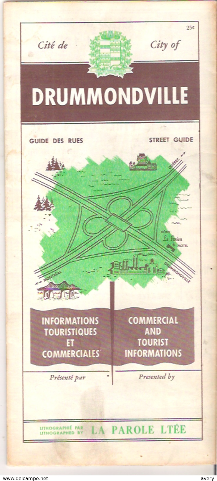 Cite De Drummondville  City Of Drummondville, Quebec, Canada - Tourism Brochures