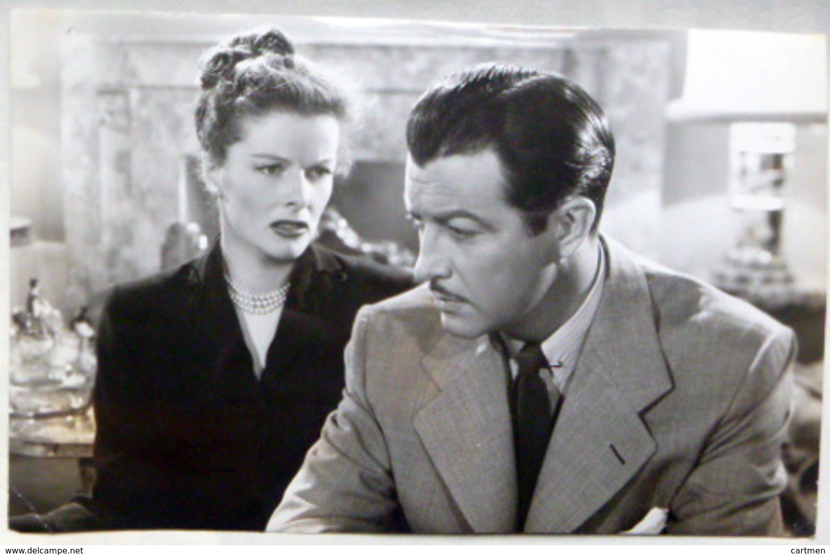 KATHARINE HEPBURN ET ROBERT TAYLOR  DANS LAME DE FOND PHOTO ORIGINALE ANNEES 195018 X 12 CM - Famous People