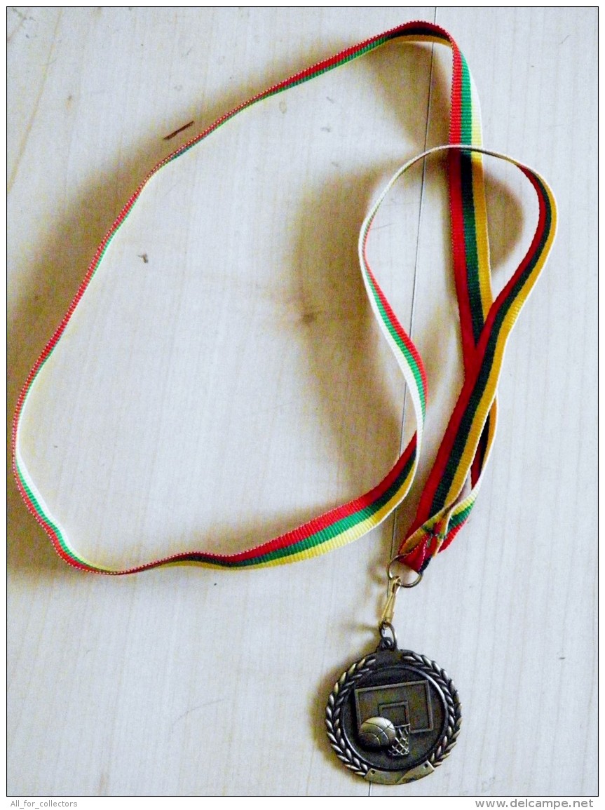 Basketball Sport Medal From Lithuania - Autres & Non Classés