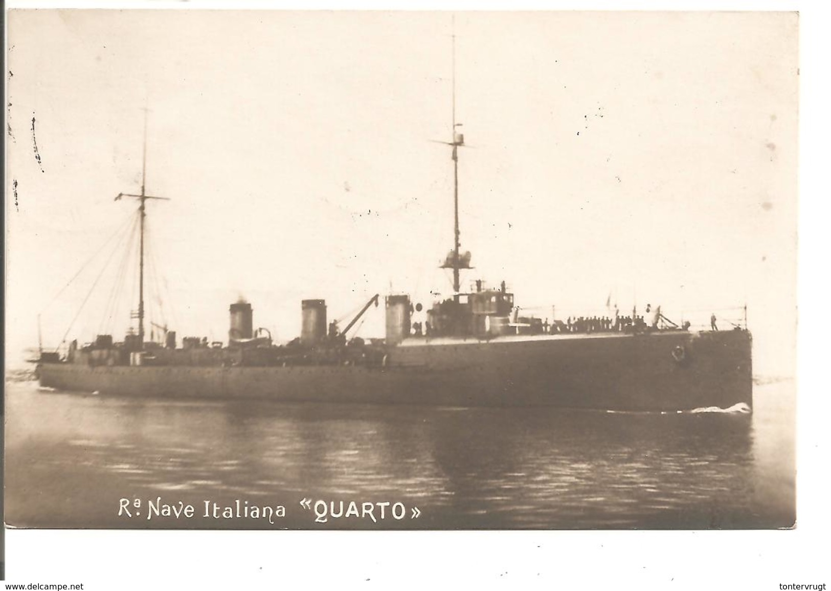 Nave Italiana "Quarto"1913/1914. Carte Photo-Warship/Marine Militare/Kriegsmarine - Guerra