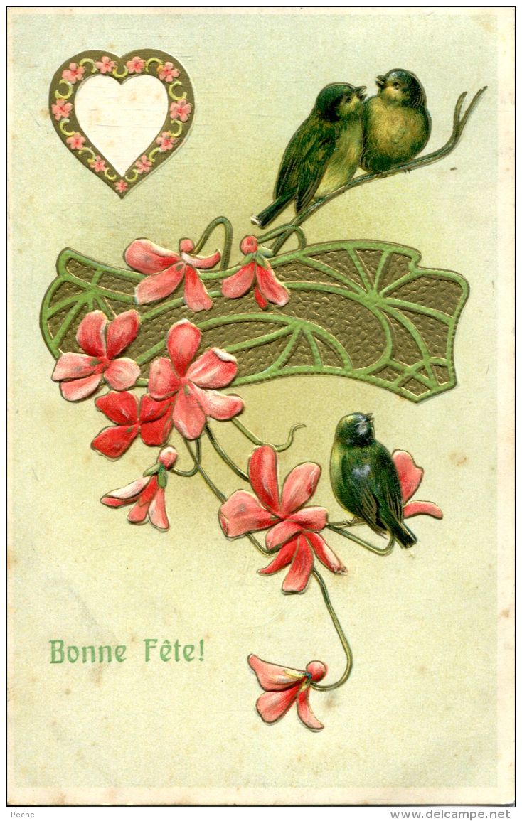 N°33933 -carte Gaufrée (ermbossed Card) -bonne Fête- - Altri & Non Classificati