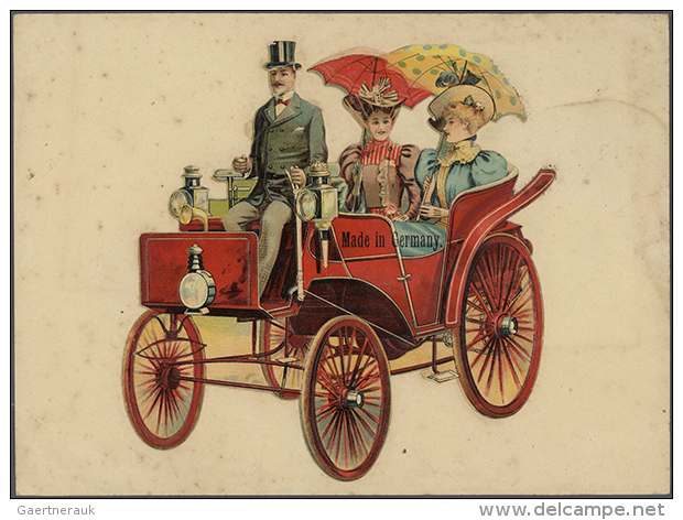 WERBEBILDER, 17 Verschiedene Dekorative Werbebilder Um 1900 &uuml;berwiegend Kolorierte Lithographien  Und Meist... - Non Classés