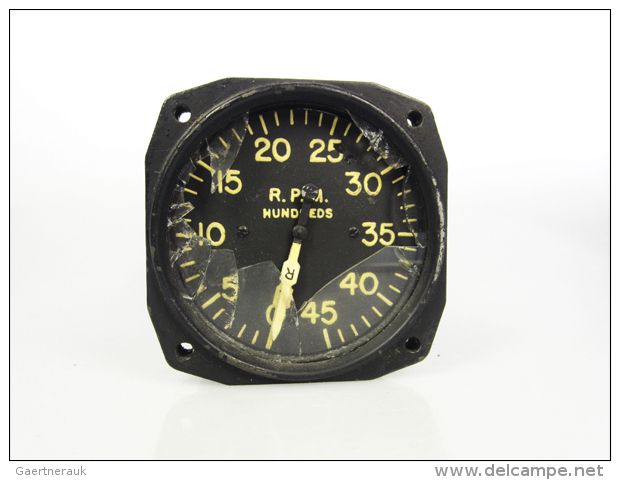 FLUG / BORDINSTRUMENTE, USAF B-17 Fortress Dual R.P.M. Besch&auml;digt Und Ohne Stecker. (D) - Unclassified