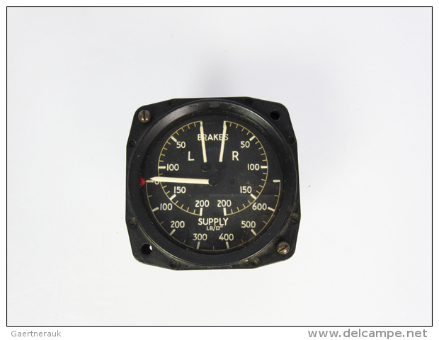 FLUG / BORDINSTRUMENTE, Royal Air Force, 3 X Brake Indicator PSI. (D) - Ohne Zuordnung