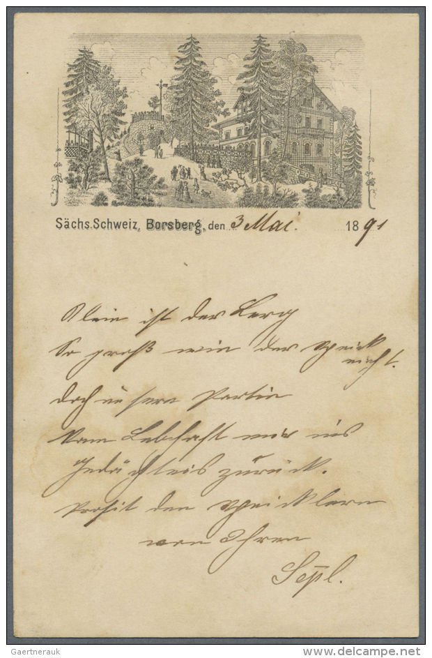 DRESDEN-UMGEBUNG (alte PLZ  81), Historischer Bestand An 20 Nur Besseren Alten Ansichtskarten Ab 1887. Enthalten... - Autres & Non Classés