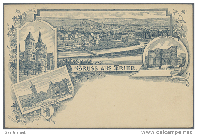 TRIER (alte PLZ 5500), 17 Verschiedene Nur Bessere Alte Ansichtskarten Wie Vorl&auml;ufer, Fr&uuml;he Lithographien... - Autres & Non Classés