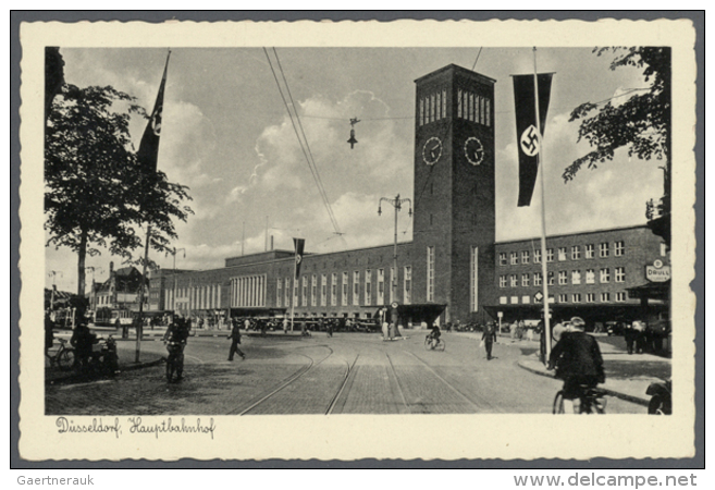 NORDRHEIN-WESTFALEN, Posten Mit Ca. 330 Karten, Nach Alten PLZ 4000-5300 Vorsortiert, Meist Vor 1945. (D) - Autres & Non Classés