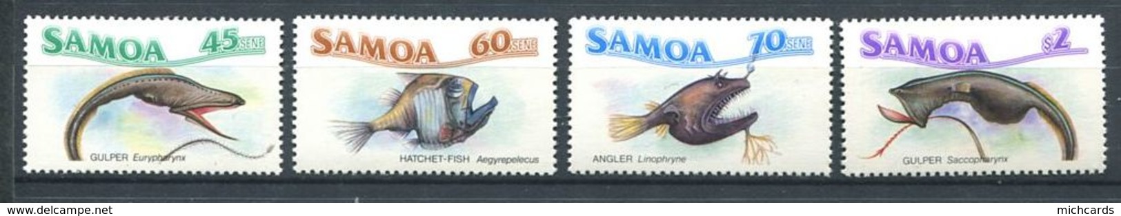 192 SAMOA 1987 - Yvert 628/30 - Poisson -  Neuf ** (MNH) Sans Trace De Charniere - Samoa