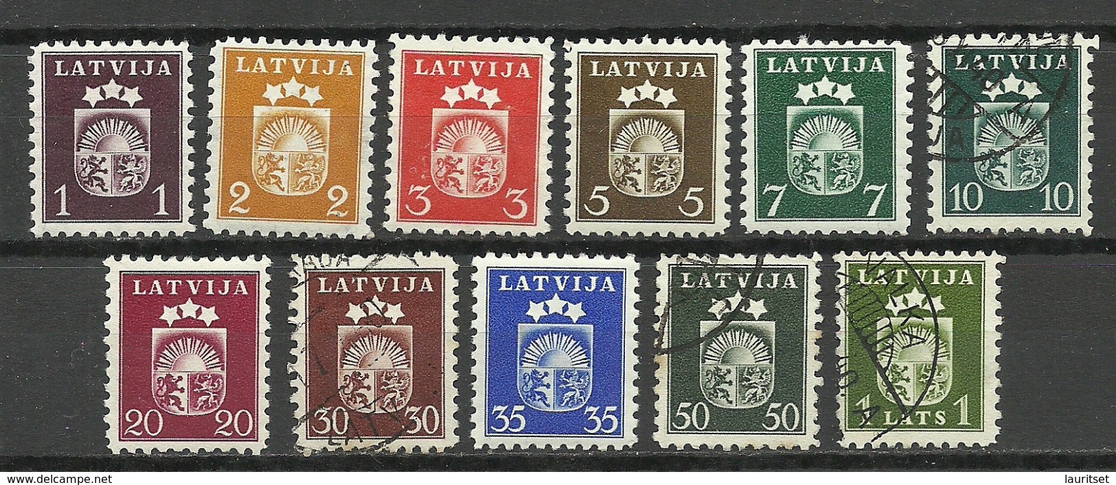 LETTLAND Latvia 1940 Michel 281 - 291 */o - Lettland