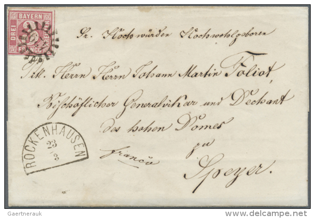 1839/1862, Bischofsbrief (Faltbriefh&uuml;lle) An Lothar Anselm Von Gebsattel Sowie Ordinariatsbrief Ab... - Other & Unclassified
