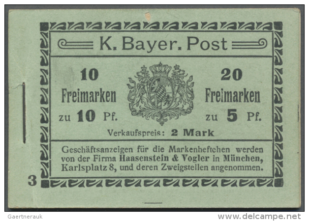 1911/1912, Markenheftchen Mit Allen Zwischenbl&auml;ttern Und 1x HBl 1 (R56) + 4x HBl 2 (R19, 21, 23, 25)... - Other & Unclassified