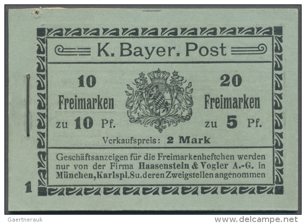 1911/12, Probe Des Markenheftchens 1a, Schwarz Auf Hellolivgr&uuml;n, Diese Proben Wurden Ohne Heftchenbl&auml;tter... - Other & Unclassified