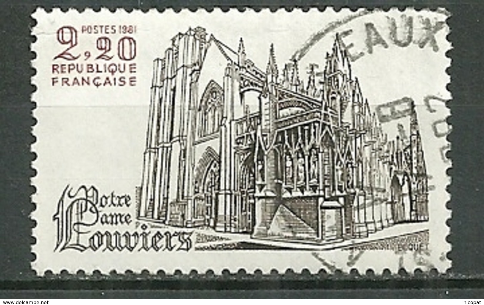 FRANCE Oblitéré 2161 Notre Dame De Louviers - Usados