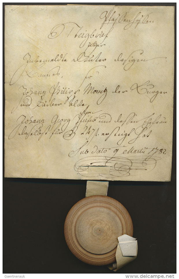 1782, Pfaffenhofen, Steigbrief (= Notarielle Ersteigerungs-Urkunde F&uuml;r Immobilien) Auf Pergament Mit... - Autres & Non Classés