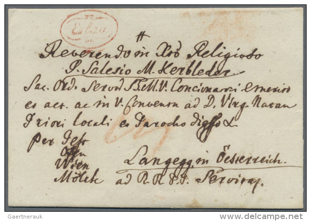 1830/1850 (ca.), Bestand Mit 29 Vorphila-Briefen Mit Etlichen Inter. Abstempelungen Auch Von Kleineren Orten, Rote... - ...-1867 Préphilatélie