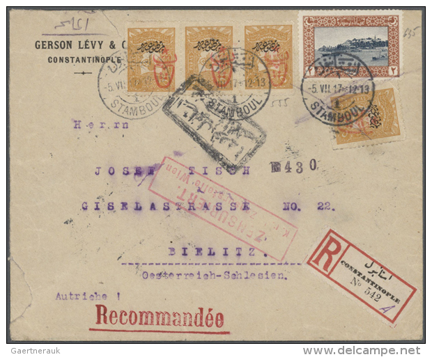1880/1960 (ca.), Rd. 100 Briefe Und Karten, Dabei Fr&uuml;her Brief Mit Brandt-Type-Abstempelung, Briefteil... - Autres & Non Classés