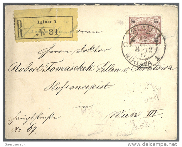 M&Auml;HREN - IGLAU (Jihlava) Und Umgebung: 1835/1942 (ca.), Bestand Von Ca. 115 Belegen Von Iglau (Jihlava) Und... - Autres & Non Classés