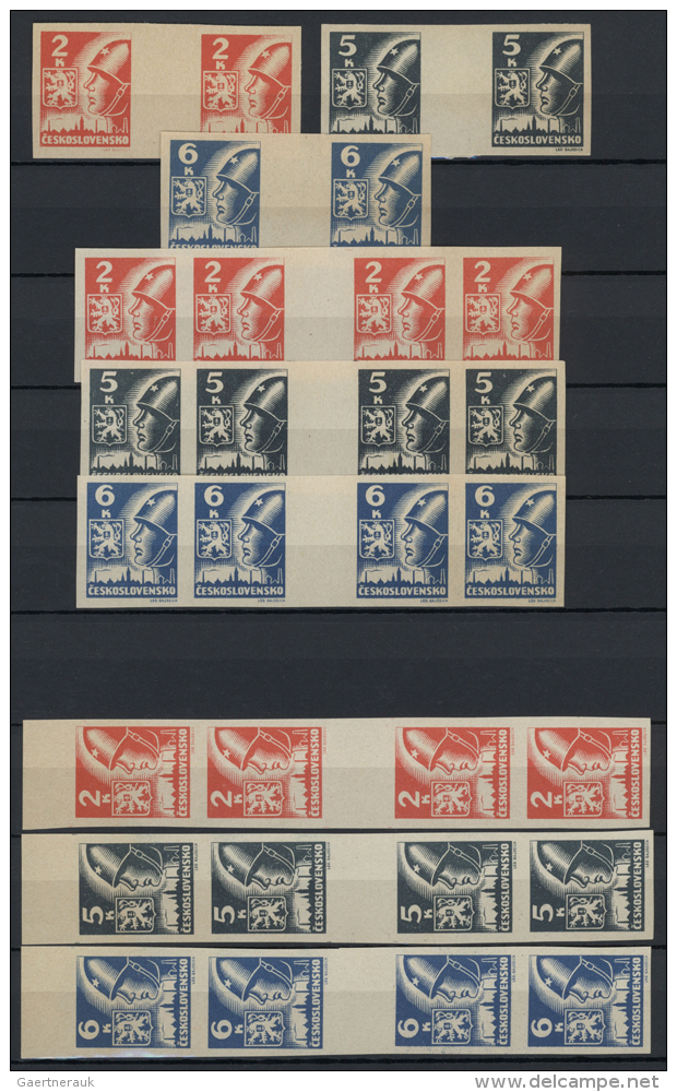 1918/1965 (ca.), Miscellaneous Holding Comprising E.g. Better Mini Sheets (these With Faults), Philatelic... - Autres & Non Classés