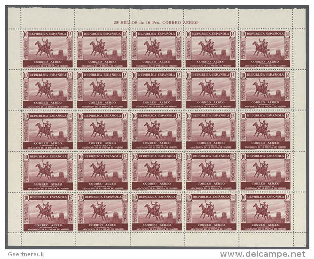 1936, Press Association, 1c. To 10pts., 15 Values, 100 Complete U/m Sets Within Units. Michel 663/77 (100) -... - Autres & Non Classés