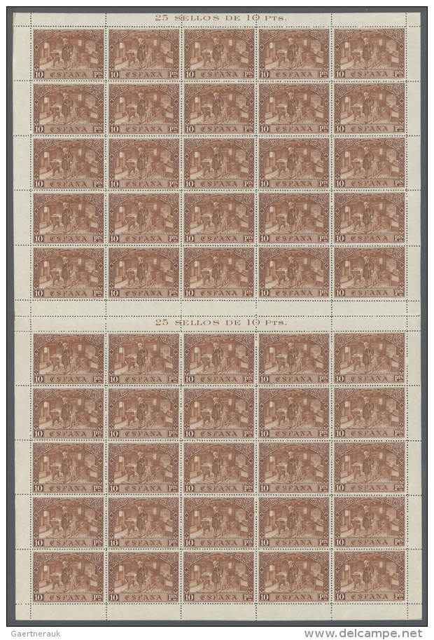 1930, Airmails Columbus, 5c. To 10pts., 12 Values, 100 Complete U/m Sets Within (folded) Sheets. Michel 518/29... - Andere & Zonder Classificatie
