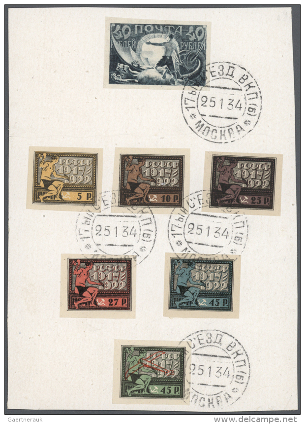 1921/1932, Petty Collection Of Different Commemorative And Airmail Issues, All On Piece Neatly Oblit. By 1934... - Autres & Non Classés