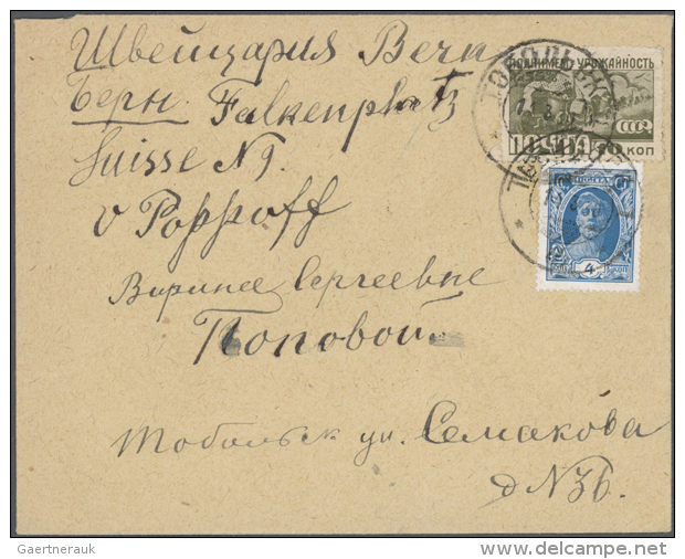 1890/1960 (ca.), Russia/Soviet Union, Collection Of Apprx. 48 Covers/cards, Incl. Registered And Censored Mail,... - Autres & Non Classés