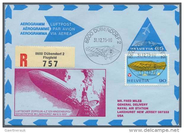 1950/1998 (ca.), Bestand Von Ca. 185 Gebrauchten Und Ungebrauchten Aerogrammen (Ganzsachen) 1962/70 Sowie Ca. 25... - Entiers Postaux