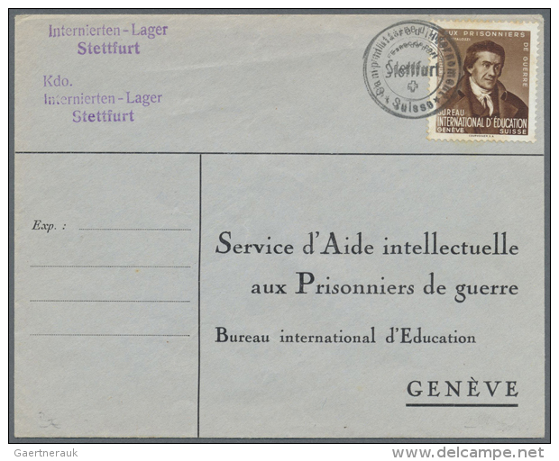 1940/1942, Kleine, Meist Postfrische Sammlung Mit U.a. Mi.-Nr. I-VIII Und Block I Sowie 10 Briefe, Davon 3 Auf... - Autres & Non Classés