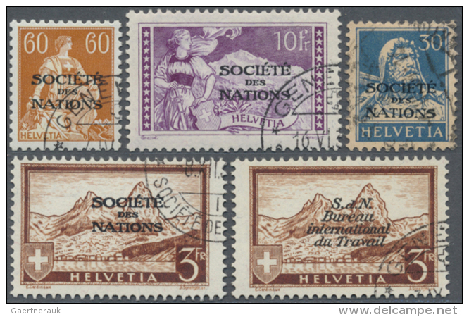 1922-1970er: Gut Besetzte, Meist Gestempelte (teils Zus&auml;tzlich Postfrische) Sammlung Der Verschiedenen... - Service