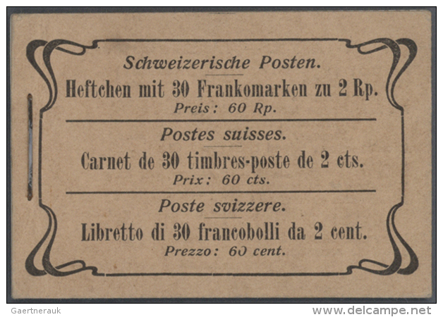 1909-2016: Sammlung Von &uuml;ber 160 Markenheftchen (Frei- U. Sondermarken, Pro Juventute, Pro Patria), Anfangs... - Carnets