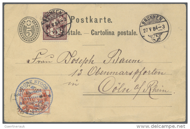 1862/1990 (ca.), Sammlung Von Briefen Und Karten Schweiz Mit &uuml;ber 100 Vorphila-Briefen, Incoming Mail,... - Autres & Non Classés