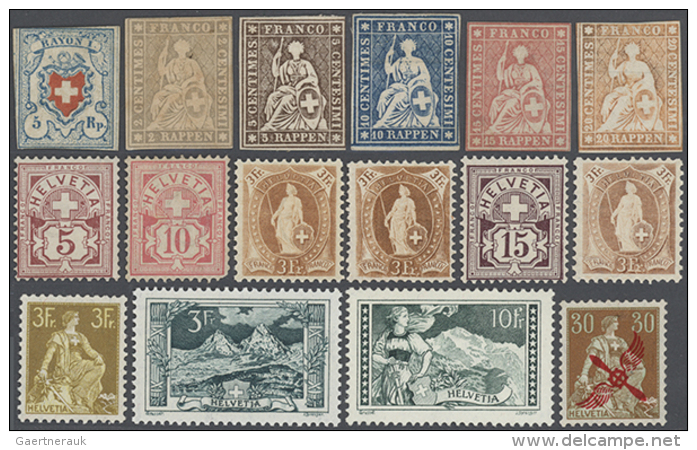 1850-2016: Ganz &uuml;berwiegend Postfrische Sammlung In 6 Falzlosalben, Weiteres Material Auf Steckkarten Etc.... - Autres & Non Classés