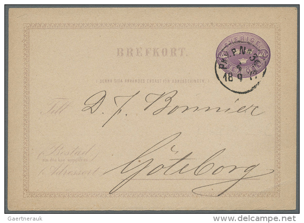 1877/1967, BAHNPOST-STEMPEL, Sauberer Stempel-Spezial-Sammlungsbestand Auf Ca. 230 Ganzsachen (incl. Besseren) Und... - Autres & Non Classés