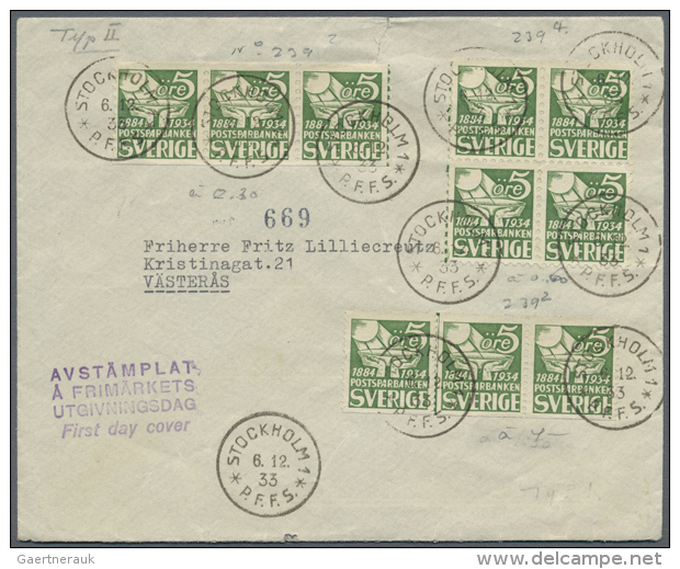 1933/1959 - Ca 30 Gelaufene FDC - Dabei Einige Einschreiben. (D) - Autres & Non Classés