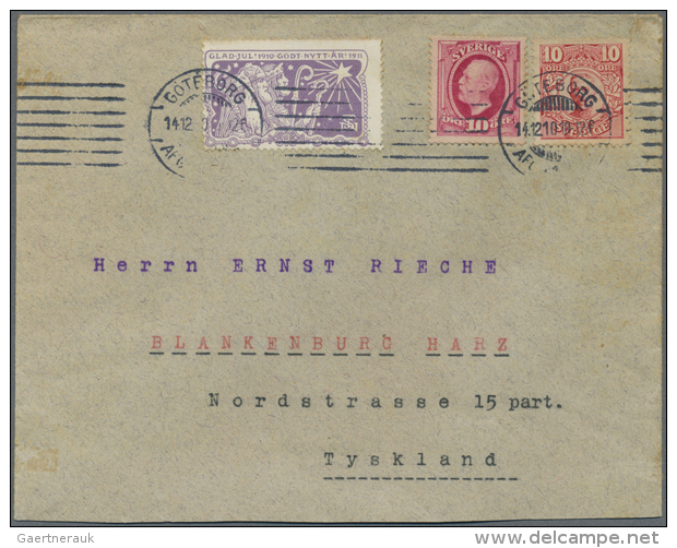 1910-24, 8 Briefe / Karten Dabei Einschreiben, Zensur, Express, Jul Marke Auf Brief 1910, Teils Unterschiedlich (D) - Other & Unclassified