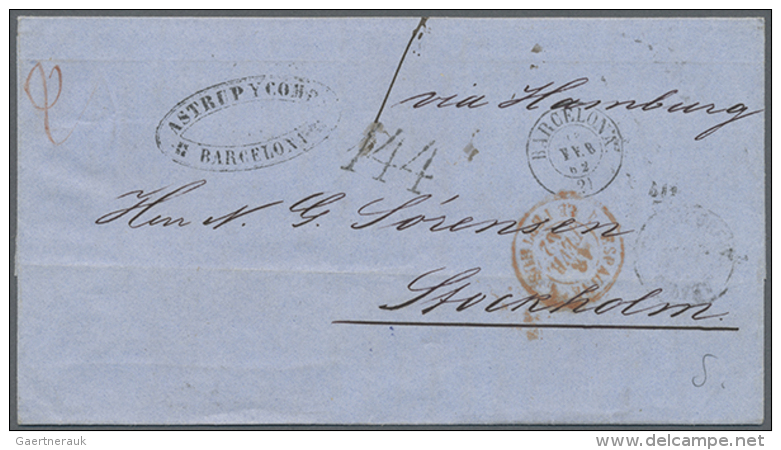 1820/62 (ca.), Sammlung Von Ca. 57 Belegen, Dabei Interessante Tax-Stempel, Auslands- Und Transitpost, Stabstempel,... - ... - 1855 Préphilatélie