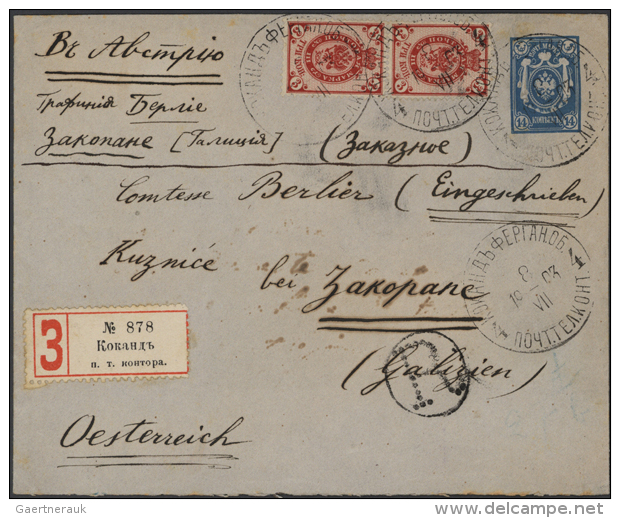 1870-1920, Collection Of Stationery Cards And Envelopes, Few Used Uprated Registered, Some Different Quality, High... - Autres & Non Classés