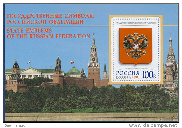 2001 - 2014, Kleine Sammlung Prestige-Markenheftchen Mit MH 5 Symbole Russischer F&ouml;deration, MH 7 150 Jahre... - Autres & Non Classés