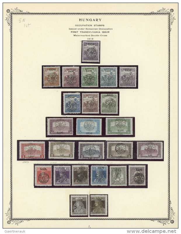 1919, Mainly Mint Collection Of 129 Stamps On Album Pages, Comprising The Different Issues Incl. Good Section... - Collections