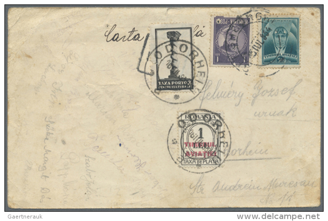 1920/1951, Nice Group Of 6 Covers/cards, E.g. Airmail, Registered, And Censored Mail, Postage Due, Card With... - Autres & Non Classés