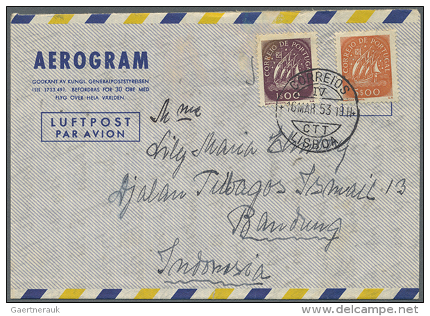 1940/1979 (ca.), AEROGRAMMES: Accumulation With About 300 Unused And Used/CTO Aerogrammes And Some Airmail... - Entiers Postaux
