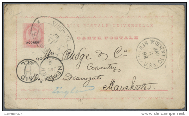 1888/1929 (ca.), POSTAL STATIONERY: Interesting Accumulation With 21 Used Postal Stationeries (envelopes And... - Açores